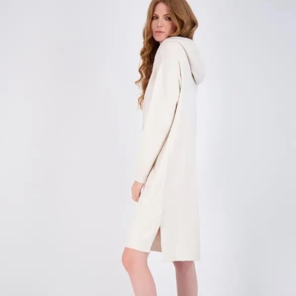 StitchDrop Women's Joey Hi-Low Pocket Hoodie Midi Dress In Serene, Size L, NWT - Picture 4 of 11